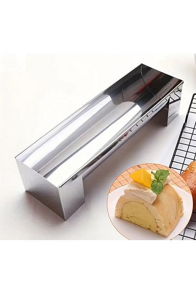 Nar kalıp Narcalip Oval Shape Mosaic, Roll Cake and Bread Baking Mold Length 30cm