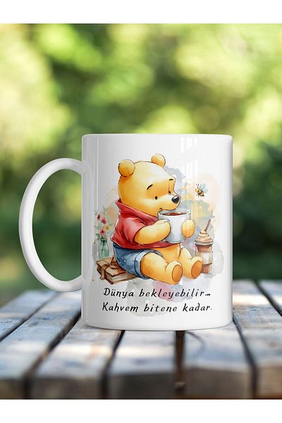 kuphane Winnie Printed Humorous Mug Until My Coffee Is over