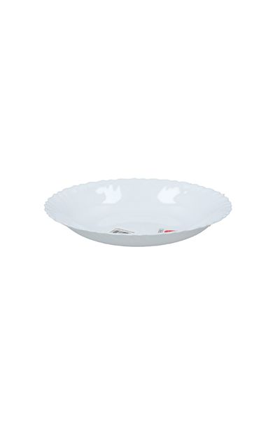 Luminarc Feston Dishwasher and Microwave Safe Soup Plate White 23cm