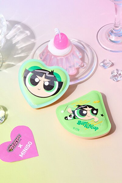 Miniso Powerpuff Girls Lisanslı Makyaj Puf Seti - Buttercup