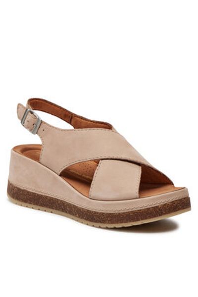 CLARKS Women's Sandals pink CLARKS-KASSANDA STEP SAND NUBUCK 26177302