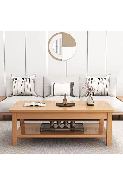 sharpdo Multifunctional Double Layer Coffee Table, Chinese Simple Rectangular Double Layer Tea Table