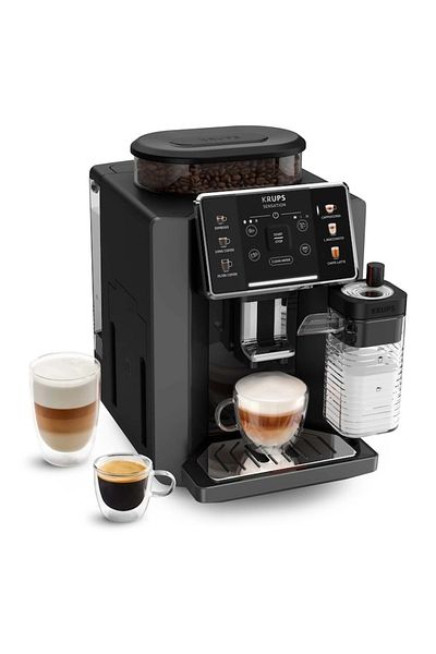 Krups Sensation Milk Ea912hf0 Automatic Espresso Machine, 1450 W, 1.7 L, Black