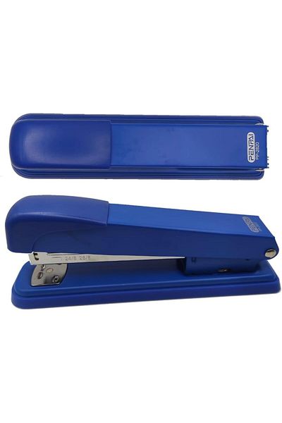 PHINDBOOKS Classic Office Stapler, 25-30 Sheet Capacity, Blue, Compatible with 24/6 26/6 Staples