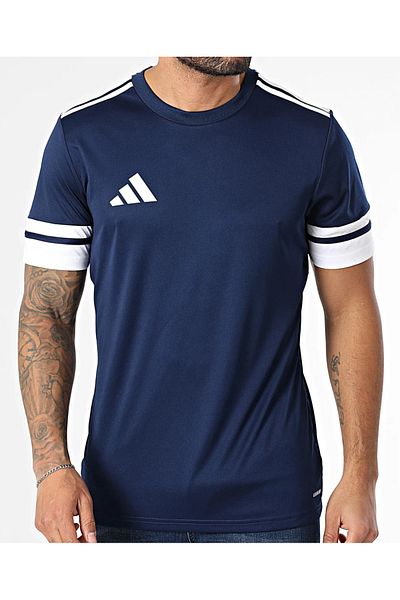 adidas Squa25 Ανδρικό μπλουζάκι προπόνησης κατάλληλο για καθημερινή χρήση και αθλητικό άνετο μονόχρωμο μπλουζάκι