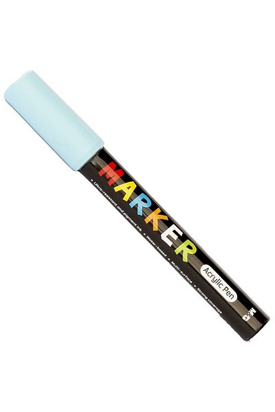 BY M&G COLLECTİON Marker cu vopsea acrilică, vârf rotund, 2 mm, albastru marin, M&G