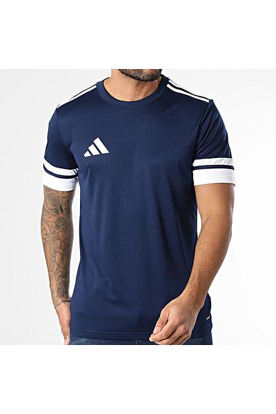 adidas Squa25 Ανδρικό μπλουζάκι προπόνησης κατάλληλο για καθημερινή χρήση και αθλητικό άνετο μονόχρωμο μπλουζάκι