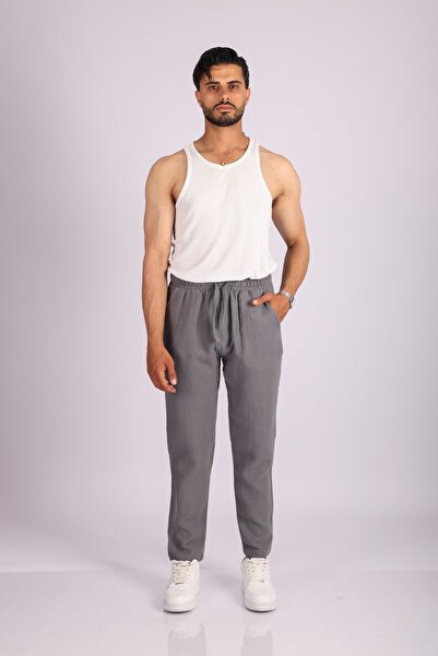 JAKOTTO Muslin Fabric Men's Basic Pants