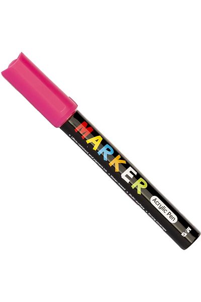BY M&G COLLECTİON Acrylic paint marker, round tip, 2mm, Rose red, M&G