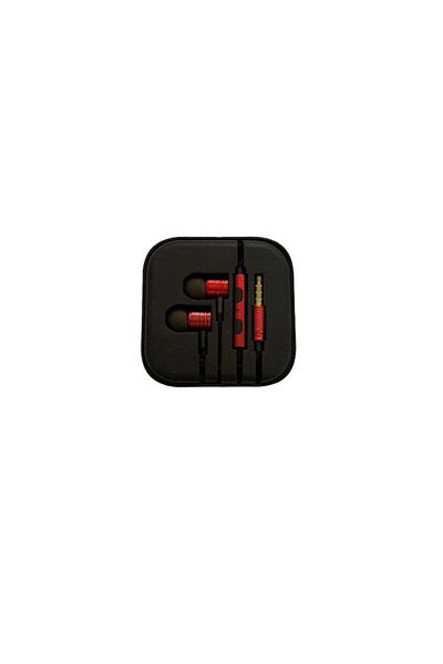 K KATHODE Wired Headphones 3.5Mm Jack Red/Black