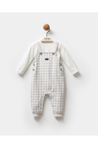 Moi Noi Little Emu Plaid - Salopet