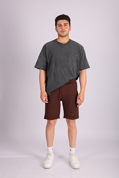 JAKOTTO Men's Leg Detailed Shorts