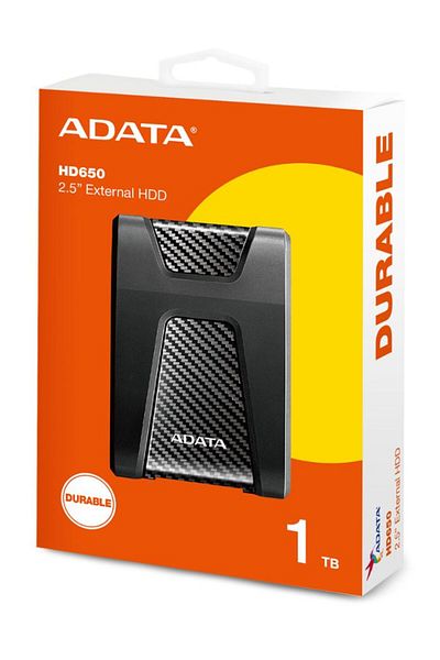 Adata HD650 DURABLE External HDD | Anti Shock Hard Drive | Compatible with PS5 XBOX