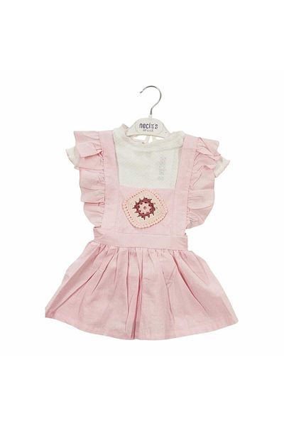 Necix's Crochet Motif Salopet Girl 2 Piece Set
