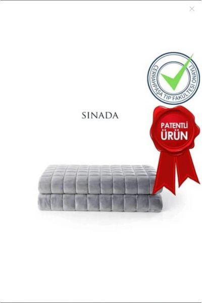 Sinada Weighted Blanket Quilt 3 kg 104X147 Gray Wool Filling