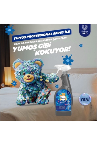 Yumoş Yumoş Professional İşletmeler İçin Tekstil Parfümü 750ml