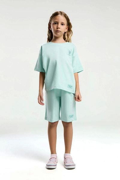 U.S. Polo Assn. Girl's Bermuda Set - Nile