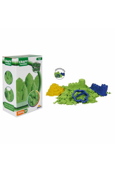 TOYFEST فن دو كينتيك ساند 500 جرام أخضر