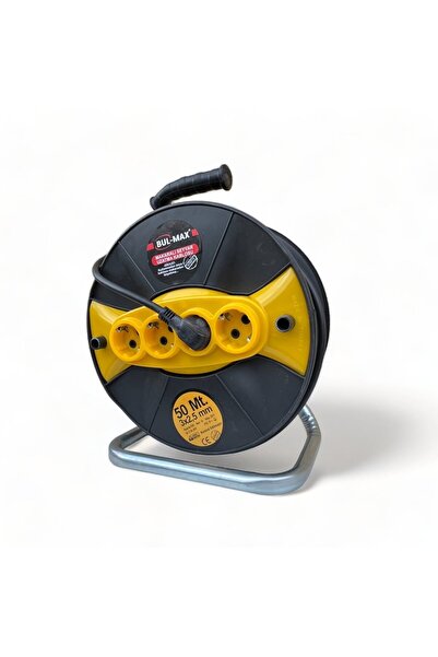 COBI SMART® Prelungitor 50 m, 3x2.5 mm², rola cu tambur, 4 prize, maner trans...