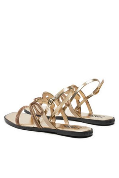 Karl Lagerfeld Sandale damă aurii KARL LAGERFELD-KL87425 GGD HEAVY GLITTER GOLD