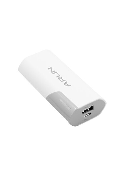 Gtech External Battery Arun Y38, 5600 mAh, 2 USB Ports / Micro USB LED Indicator, Fast Charge White/Gray