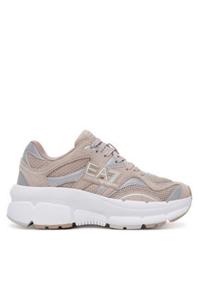EA7 Emporio Armani Teniși bej pentru femei EA7 EMPORIO ARMANI-X8X237 XK425 U499 COBBLESTONE+SILVER