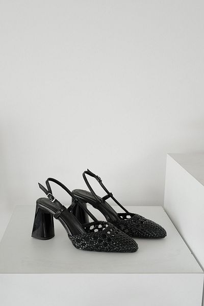 Meral Özgenç Braided Heeled Shoes