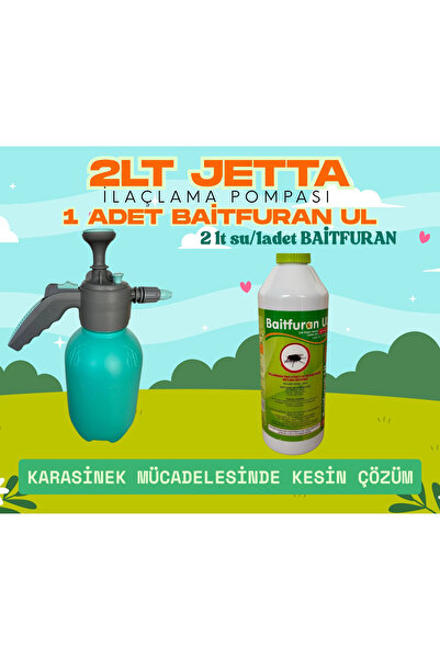 Kulsan İlaç Jetta 2lt Ilaçlama Pompası - Baitfuran UL 450ml( Karasinek - Arı ...