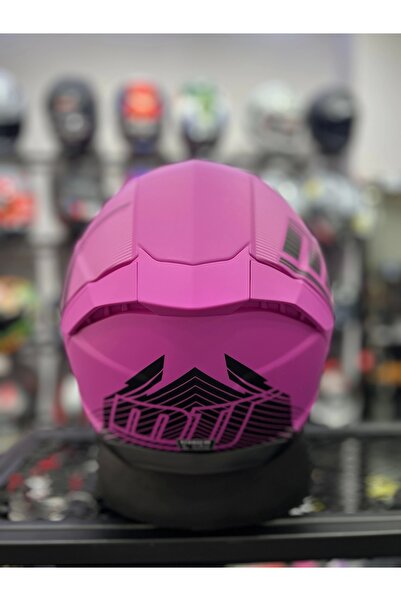 MTS 910 Fushia Lady Pembe Kask