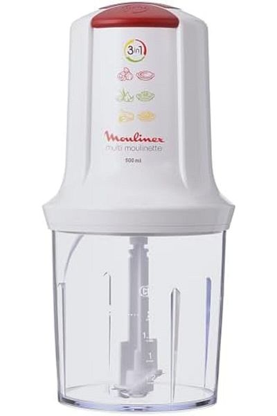 Moulinex MOULINEX Vegetable Chopper | Multi Moulinette 2 Speeds Chopper | 500 W | 500 ml | White | 2 Years Wa