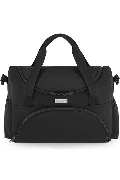 zagatto Maternity shoulder bag, black, waterproof, stroller-compatible, for mom & baby, ZG939