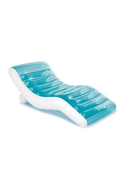Intex صالة مسبح البحيرة مع حامل أكواب مدمج باللون الأزرق المحيطي والأبيض