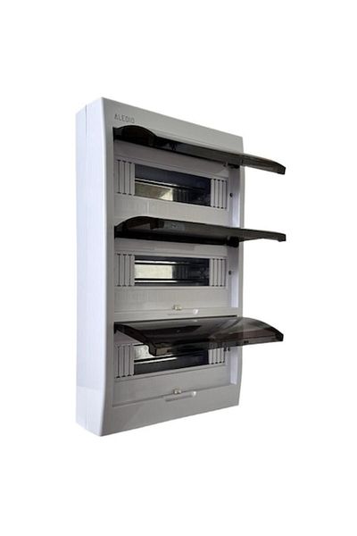 ALEDIO Tablou policarbonat, aparent, 36 module, 3 randuri, IP50, Aledio