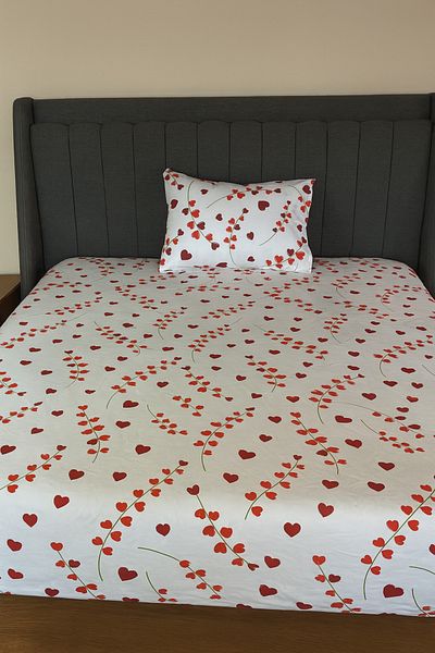 MixCotton Home Single Elastic Sheet and 1 Pillowcase