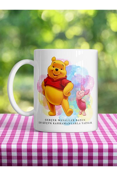 kuphane True Friendship Winnie and Friends Printed Color Mug
