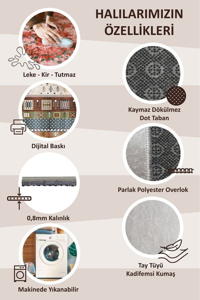 PATRON Kp_239 Door Mat Non-Slip Pvc Dot Base, Machine Washable