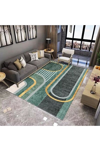 sharpdo Bedroom Sofa Retro Style Living Room Printed Soft Carpet 200*300CM