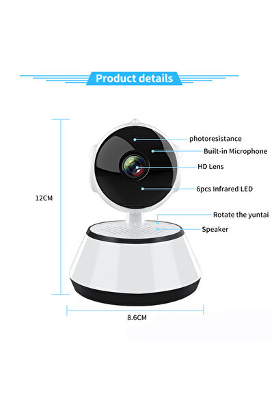 sharpdo 1080P Indoor Security Camera, Baby Pet Camera, Night, Secure Local and Cloud Storage, 2-way Talk