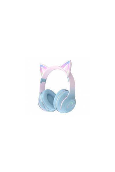 J&Y Over Ear headphones for children, J&Y, wireless, foldable, luminous effects, pink