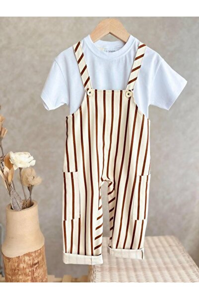 Mother Choise UNİSEX PREMİUM KUMAŞ KAHVE TULUM