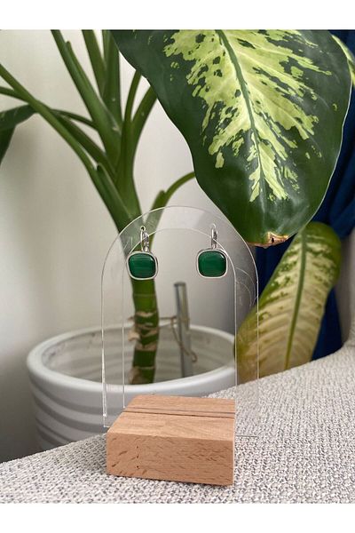 stainless steell Square Cut Steel Earrings