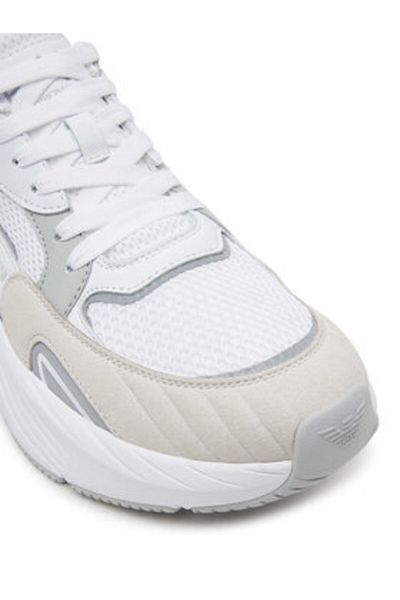 EA7 Emporio Armani Men's Sneakers white EA7 EMPORIO ARMANI-X8X178 XK382 U459 WHITE+GREY VIOLET