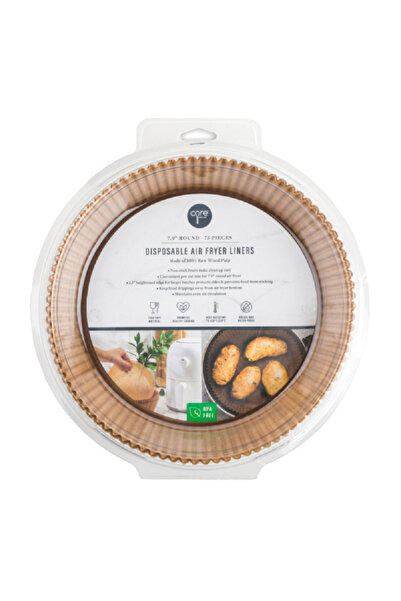 Core Kitchen مجموعة من 75 قطعة من بطانات المقلاة الهوائية الدائرية غير اللاصق...