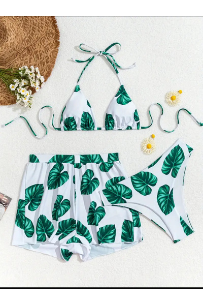 CN Yeni Kadın Şortlu Bikini Takımı 3’lü Set