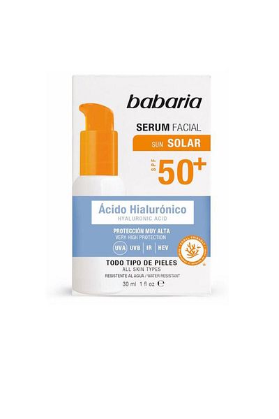 Babaria Ser facial cu protectie solara Babaria SOLAR ACIDO HIALURÓNICO SPF50+ 30 ml