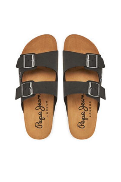 Pepe Jeans Șlapi negri pentru bărbați PEPE JEANS-PMS80003 999BLACK