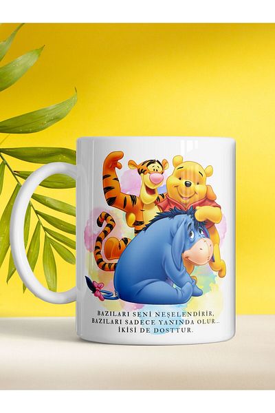 kuphane True Friendship Winnie and Friends Printed Color Mug
