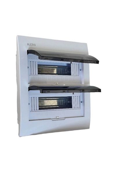 ALEDIO Tablou policarbonat, incastrat, 24 module, 2 randuri, IP50, Aledio