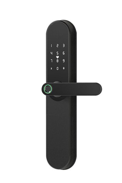 sharpdo Smart Fingerprint Electronic Door Lock, Fingerprint/Card/Key/Password/Bluetooth