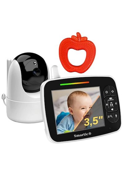 SMARTIC Baby monitor SM935C, Display TFT 3.5 inch, XXL, Action Range 300 m, Two-Way Communication, Automatic